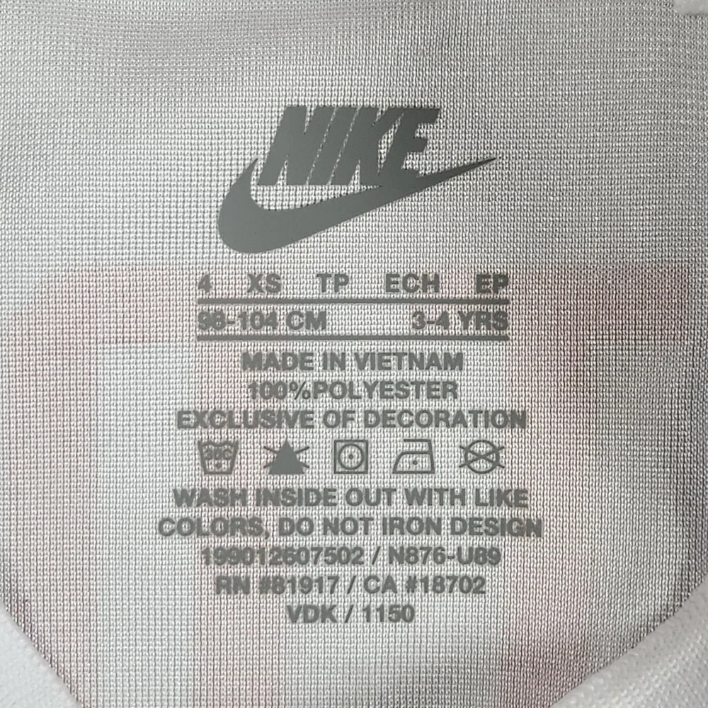 Nike 2-Piece Football Jersey Shorts Set Boys Size 4 Game Royal White‎ Red NEW